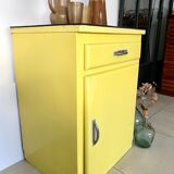 Old yellow vintage jam maker