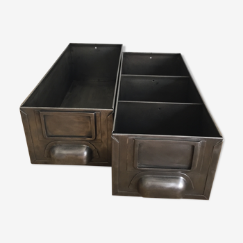 Pair of industrial lockers/drawers