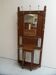 Antique oak standing coat rack