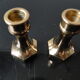 Pair of swedish brass candlesticks from the 1960s
