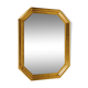 Miroir octogonal en bois doré 45 x 34