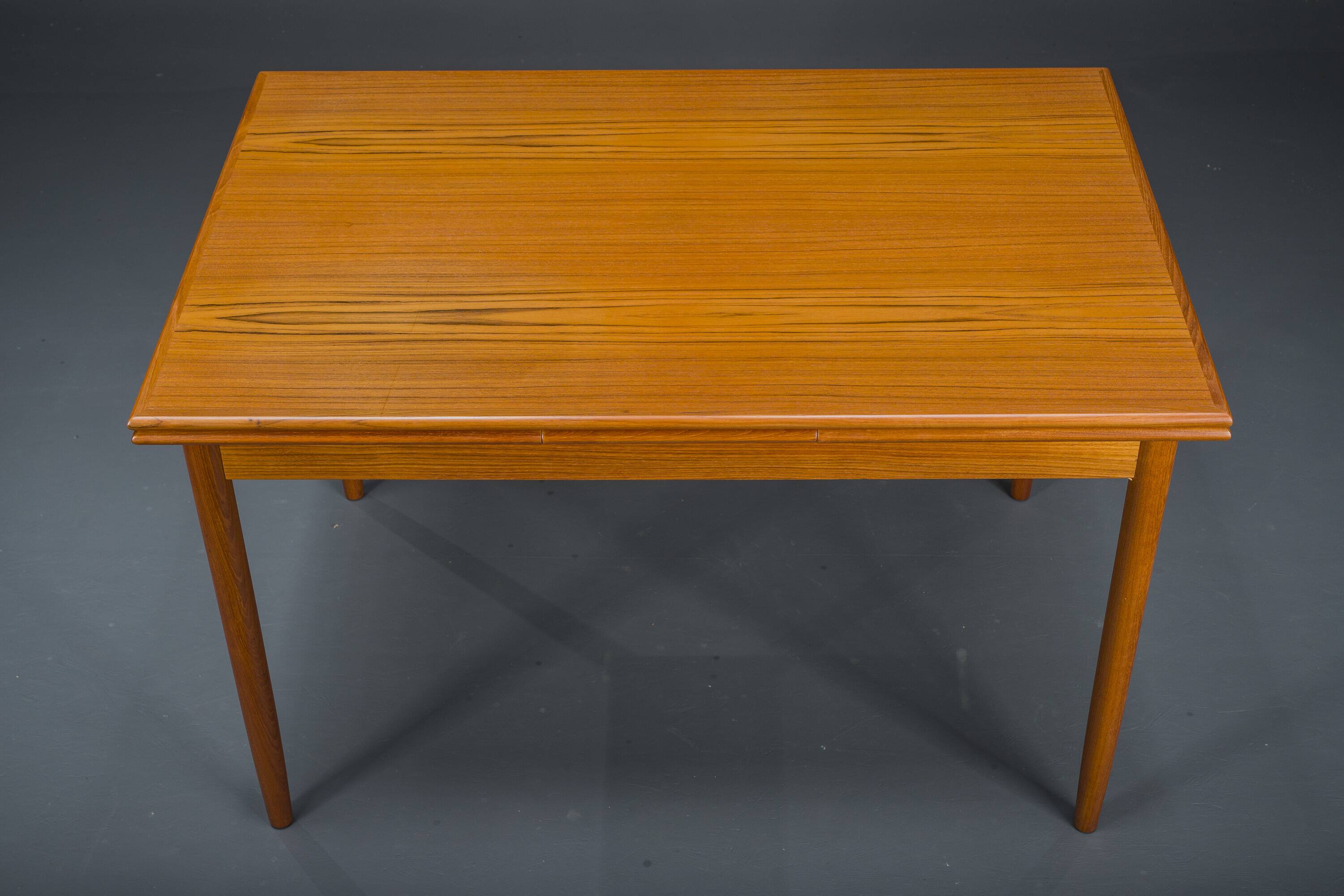 Vintage extendable teak dining table, Denmark, 1960s