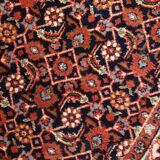 Vintage indian carpet tabriiz handmade 100cm x 130cm 1980s, 1c718