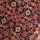 Vintage indian carpet tabriiz handmade 100cm x 130cm 1980s, 1c718