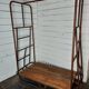 Iron and wood industrial trolley / clothes rack