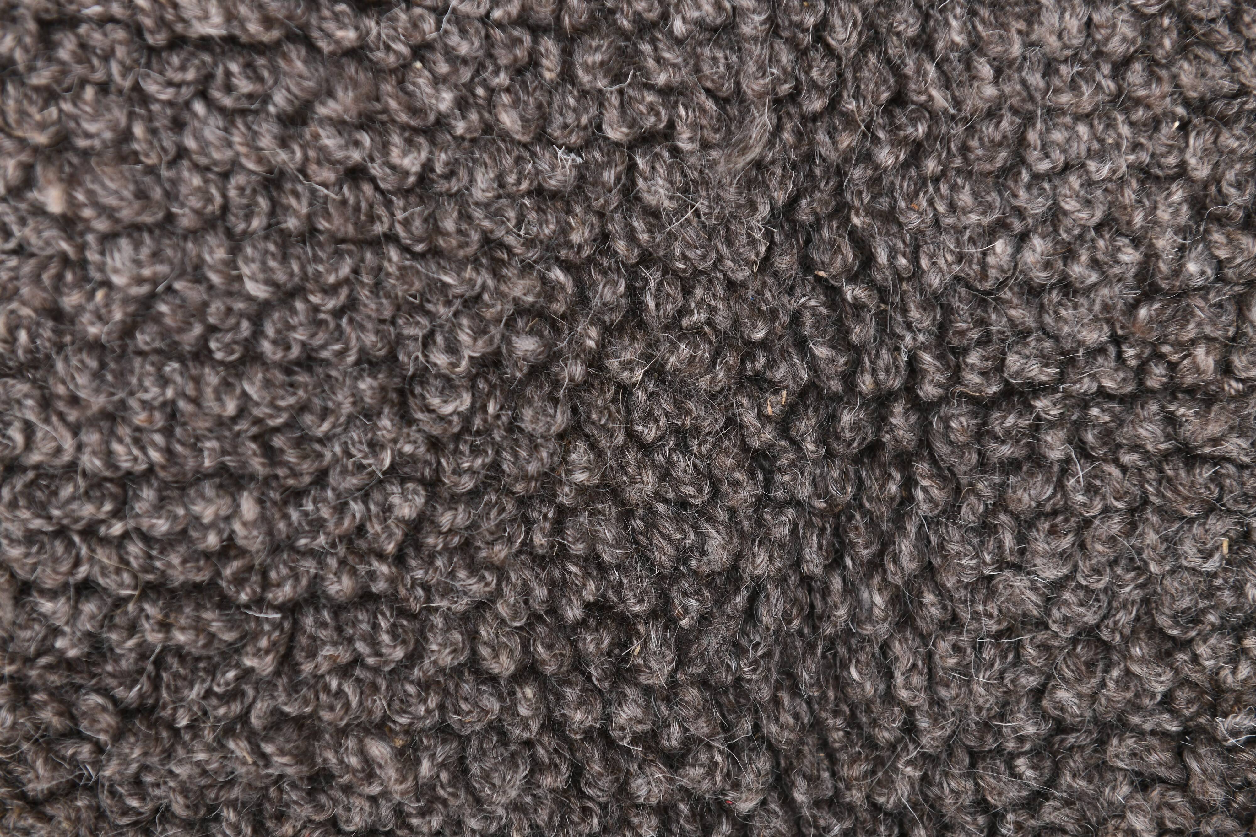 7x10 Brown & Gray Vintage Wool Rug 209x304Cm