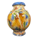 Large signed colorful vase