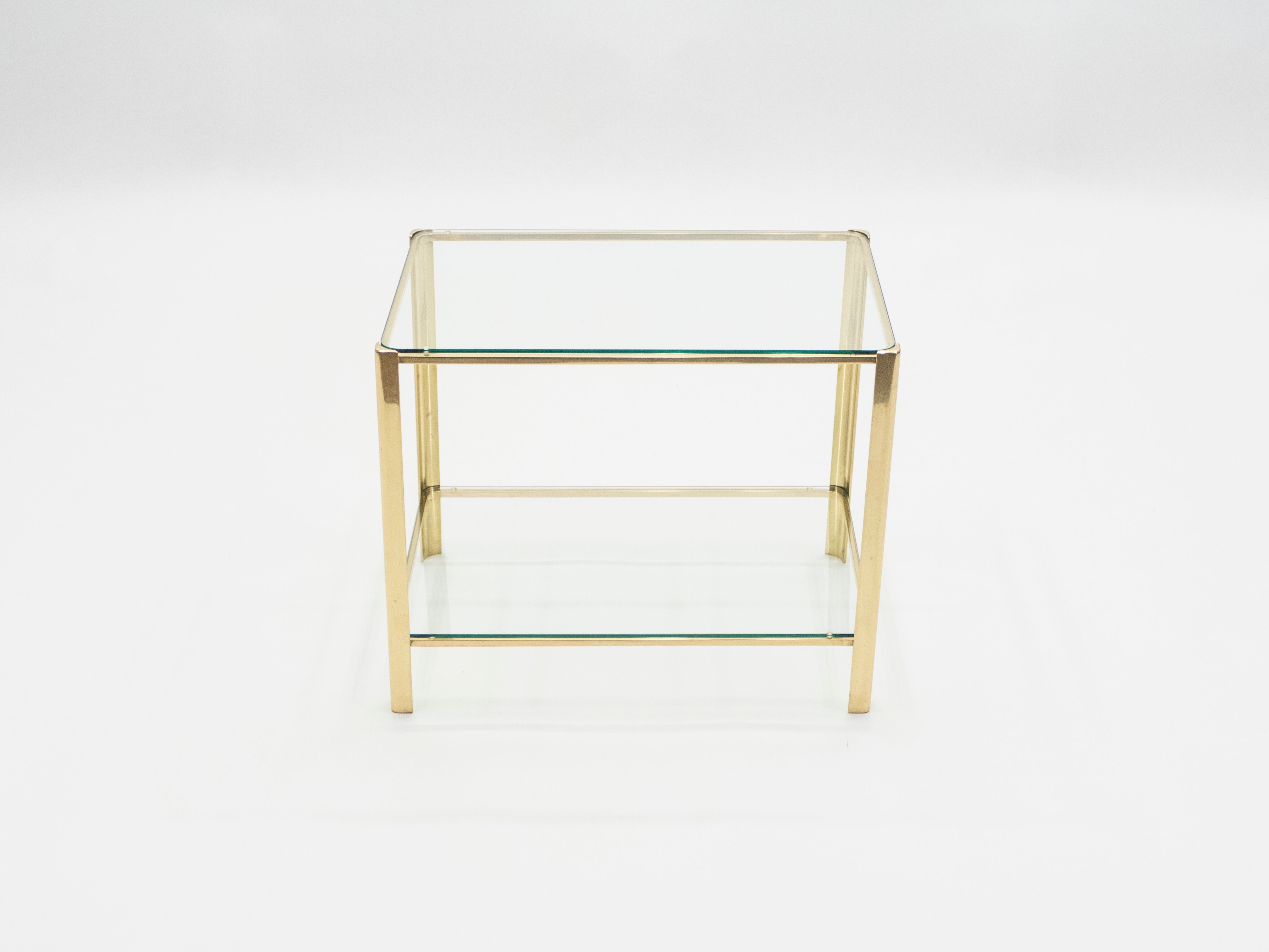 Gilded brass coffee table edited, numbered and signed Broncz