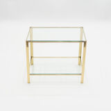 Gilded brass coffee table edited, numbered and signed Broncz