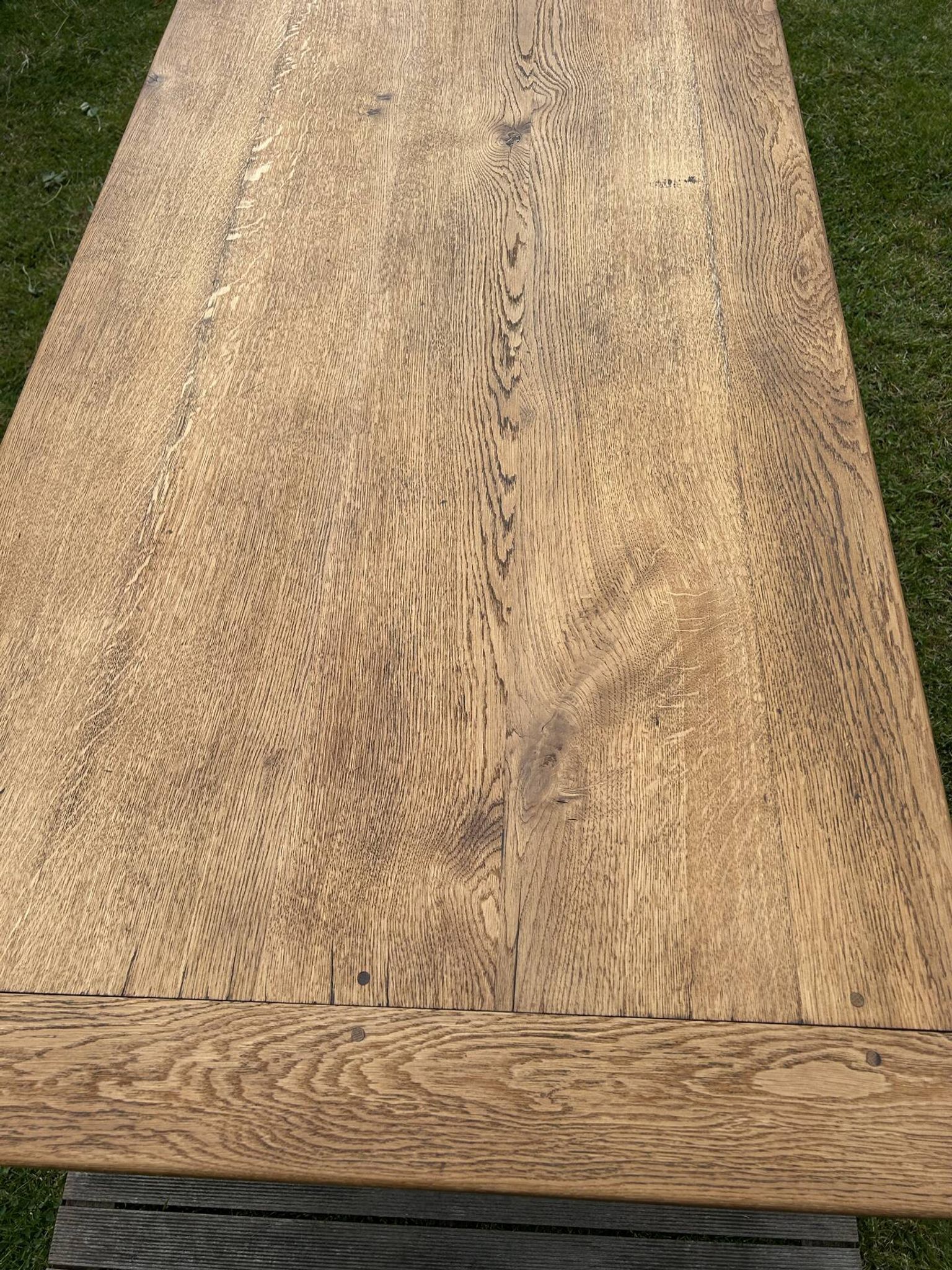 Vintage solid oak farmhouse table