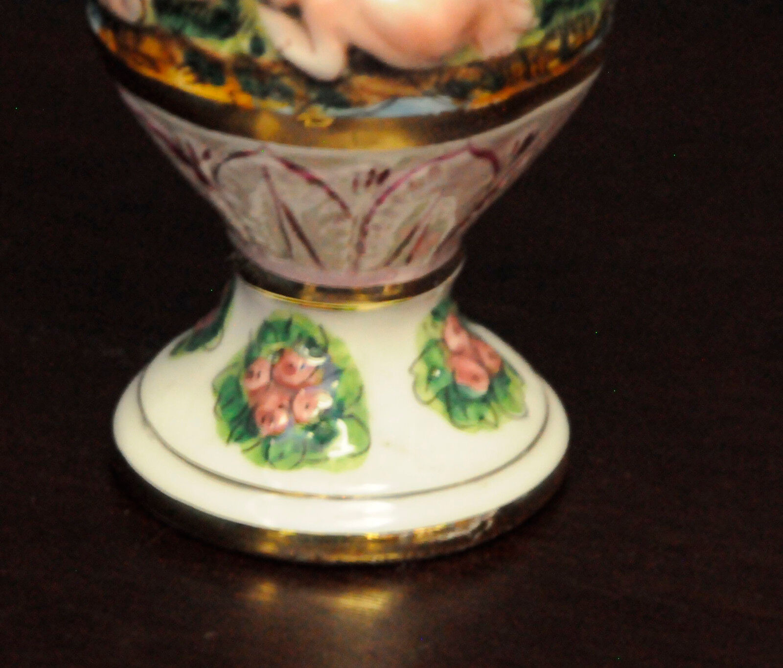 Amphora Capo Di Monte hand painted.