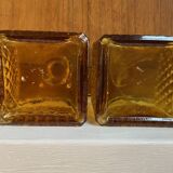 Pair of apothecaries alcohol decanter bottles