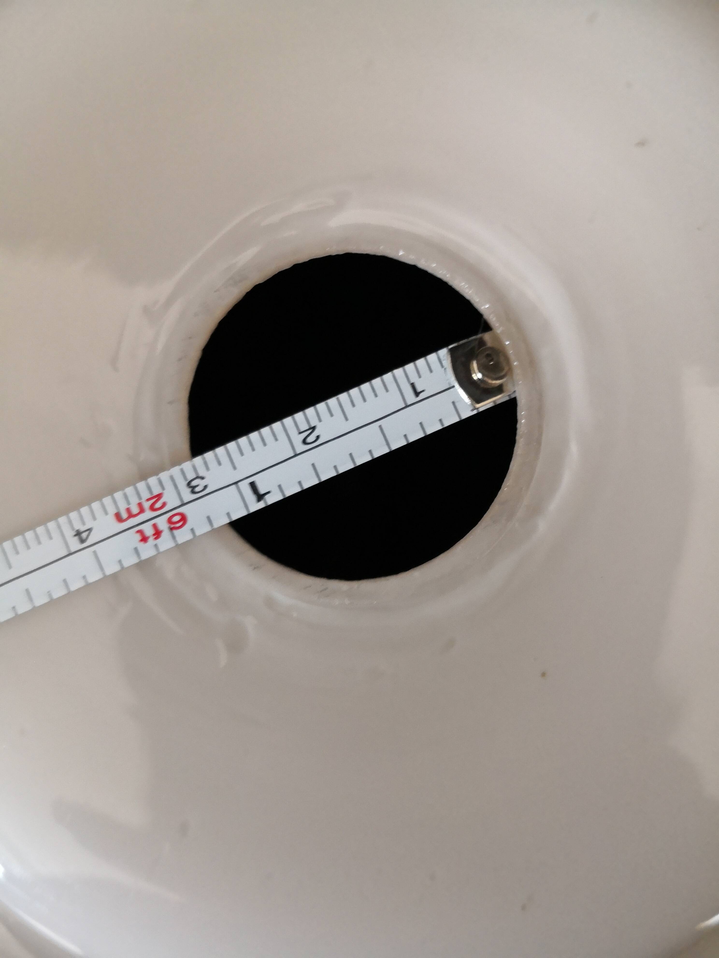 pendant lamp/lampshade/art deco in white opaline/gold lines