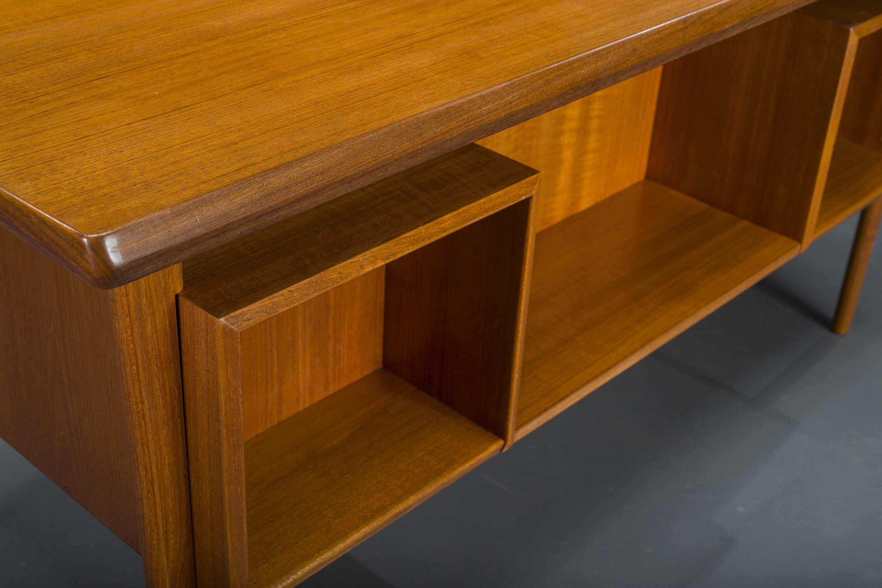 Danish Teak Desk by Peter Lovig Nielsen for Hedensted Mobelfabrik, 1960s