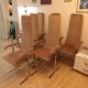 Six Pieff chairs, England, 1970s.