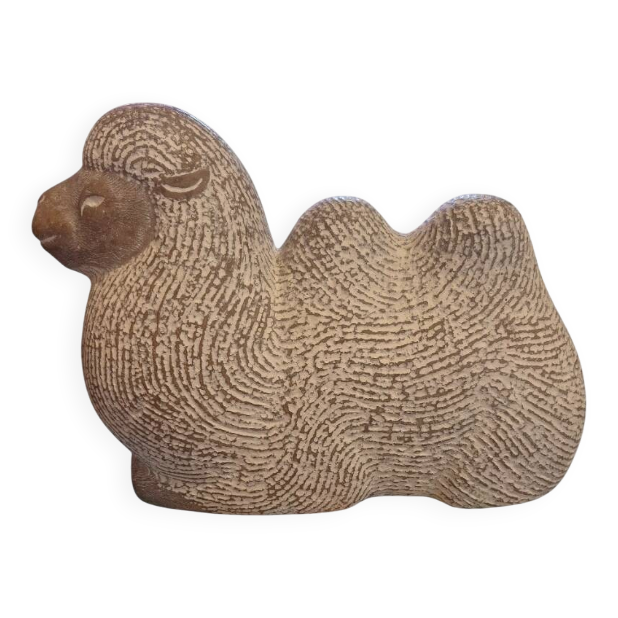 Stone sculpture of a camel by Islay Grimes