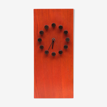 Horloge de table en bois hollandais des années 1970