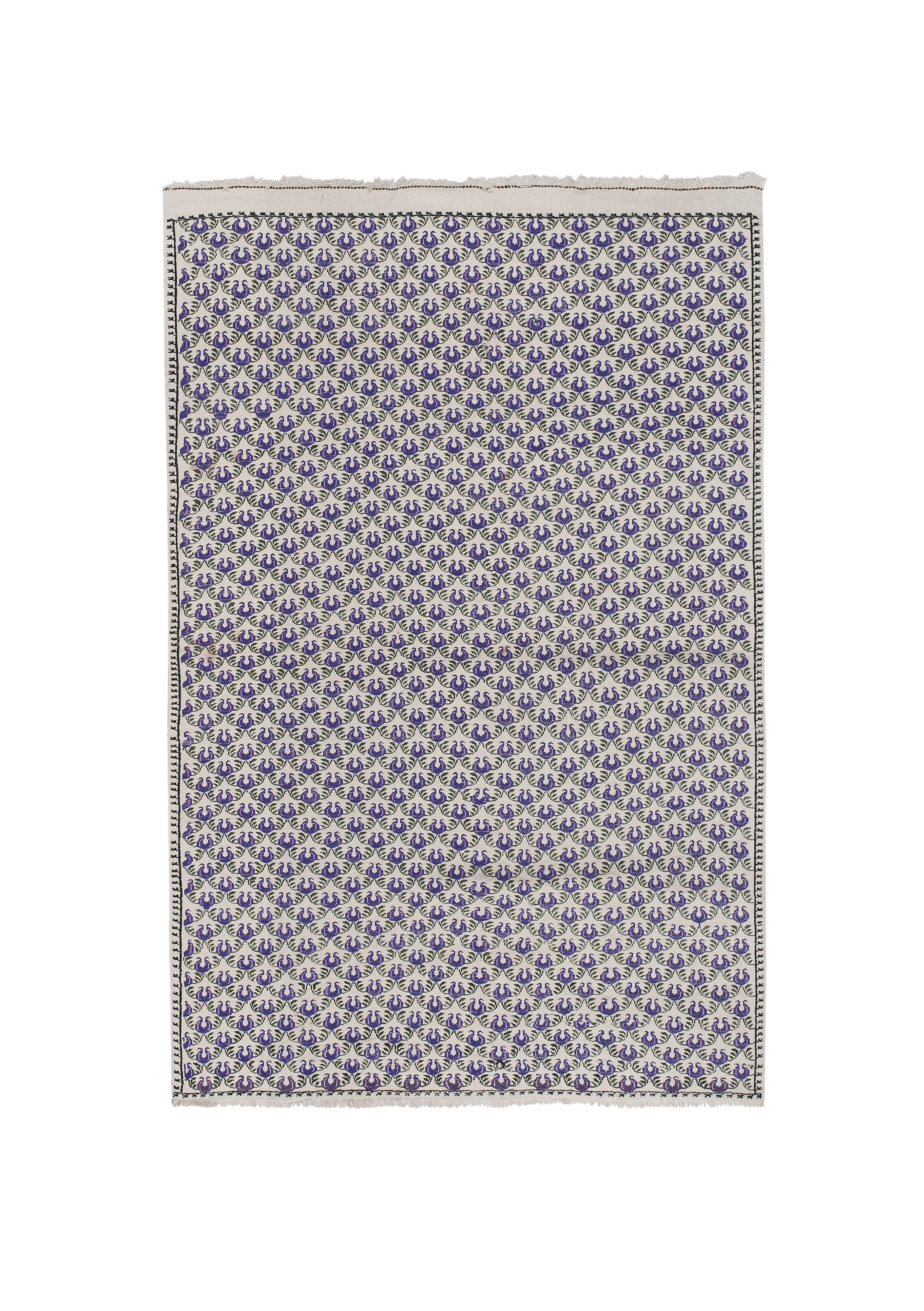 Vintage Turkish Oushak Rug Handwoven 160x250 cm