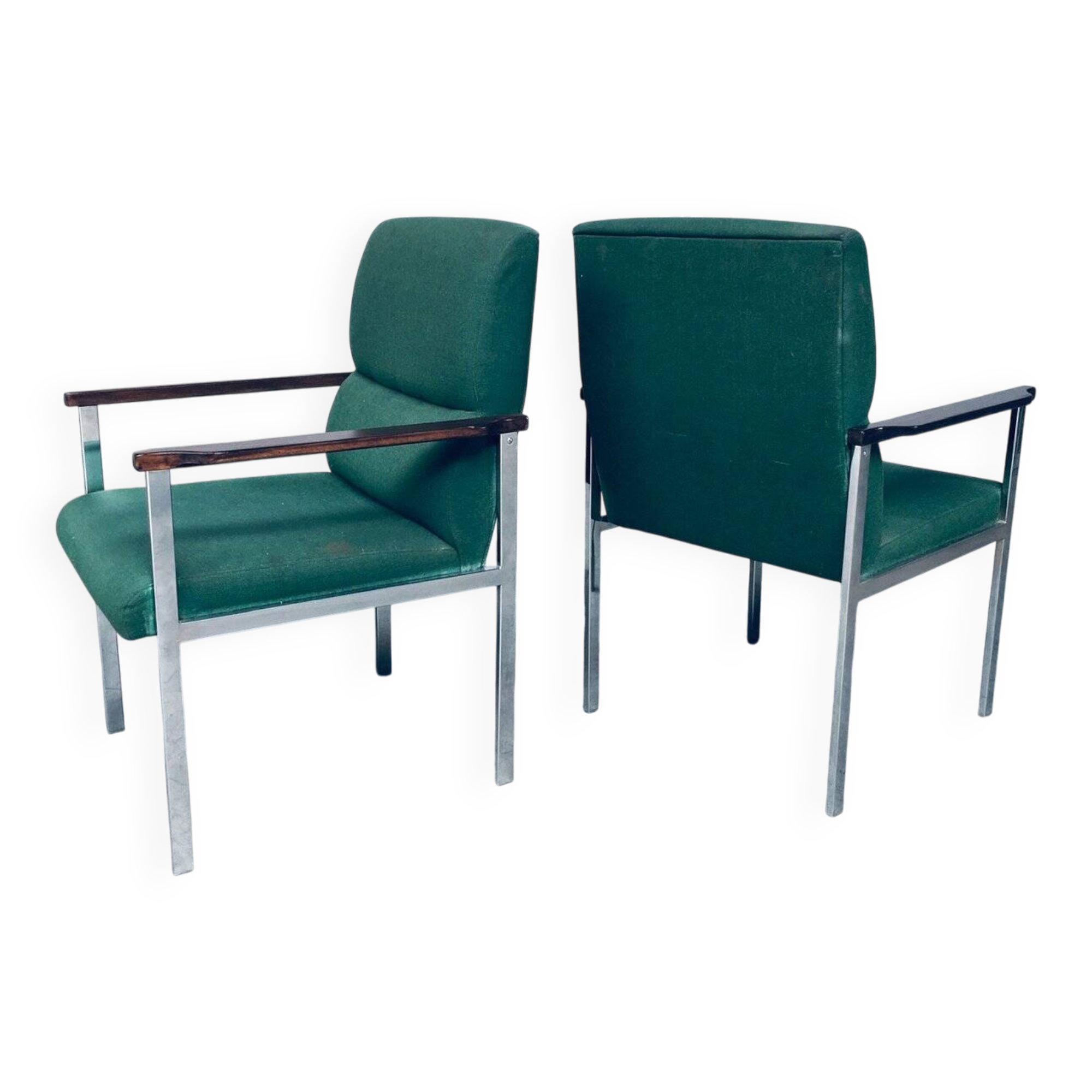 Set of Mid-Century Modern Office Armchairs from Brune, Germany, 1960s