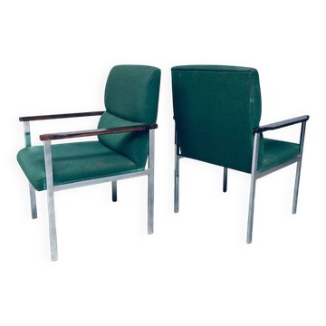 Set of Mid-Century Modern Office Armchairs from Brune, Germany, 1960s