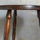 Vintage turned solid wood tripod stool