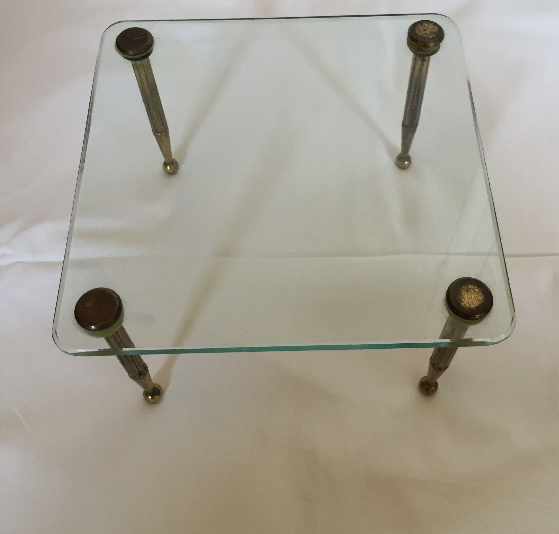 Coffee table in glass