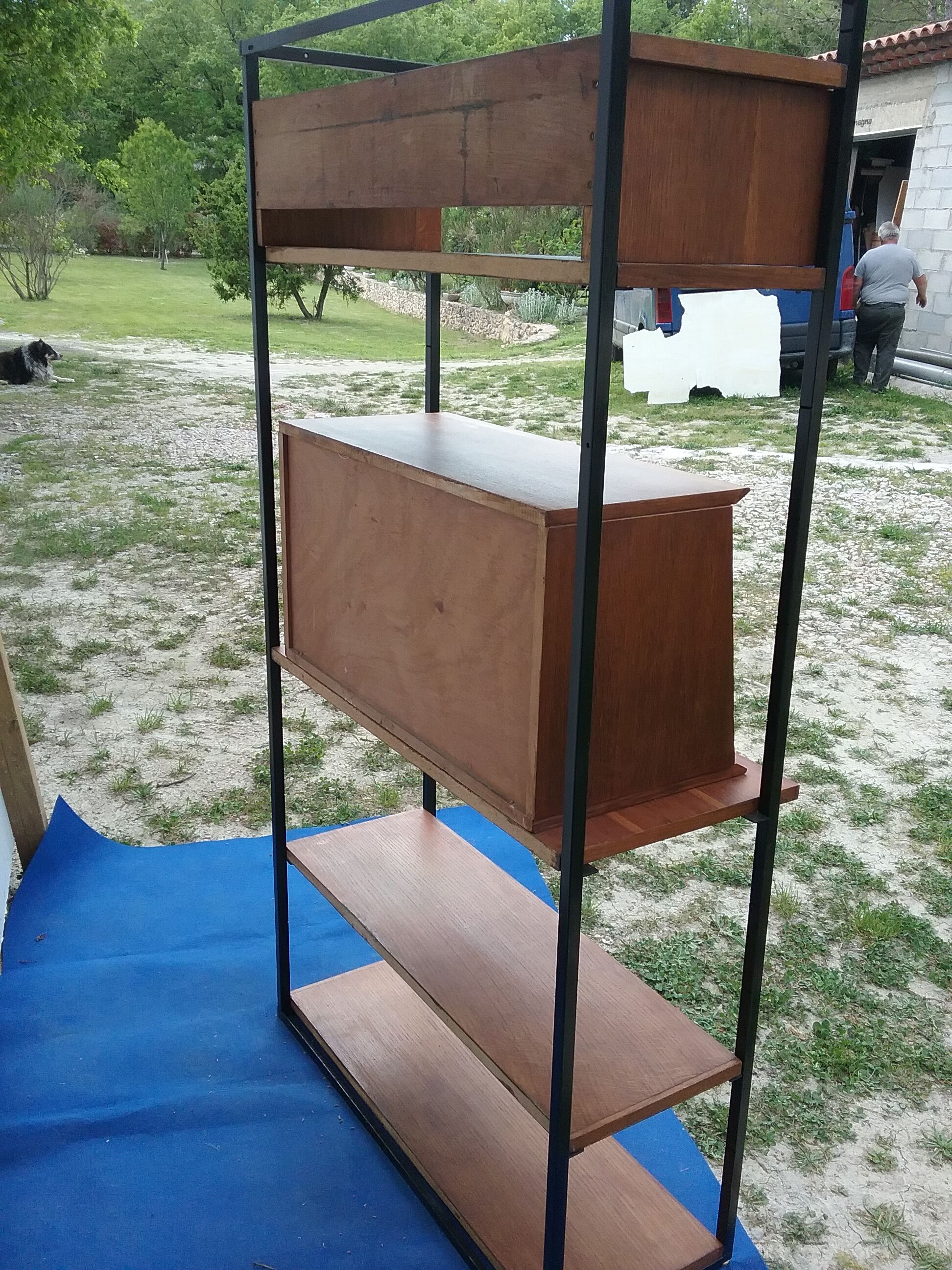Vintage secretary shelf