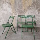 4 folding chairs Plichaise Souvignet