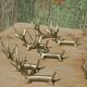 Handcrafted brass gazelle knife rests x12