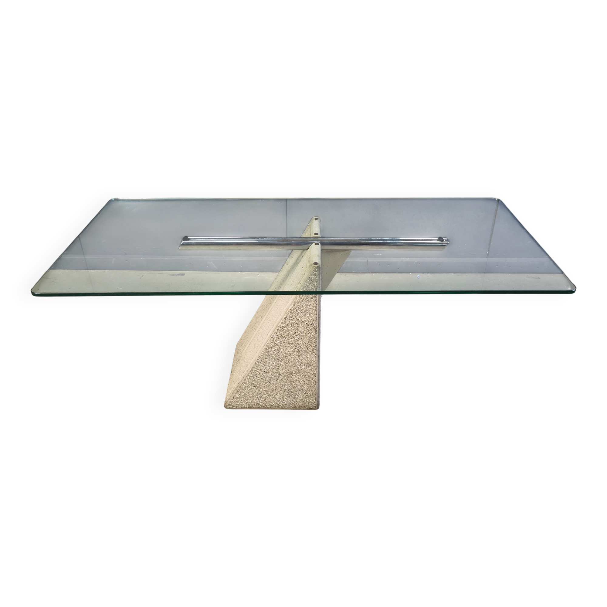 Concrete dining table by Giovanni Offredi for Saporiti 1970s