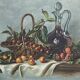 Old painting oil on canvas signed Lucienne 1944