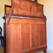 Rare antique buffet with marble, bronze, and marquetry in the Louis XVI style.