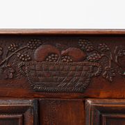 Rare French provincial carved cabinet or buffet with great patina, dated 18