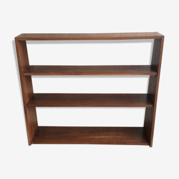 Solid wood asymmetrical vintage shelf