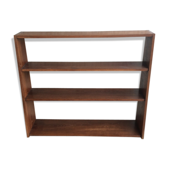 Solid wood asymmetrical vintage shelf