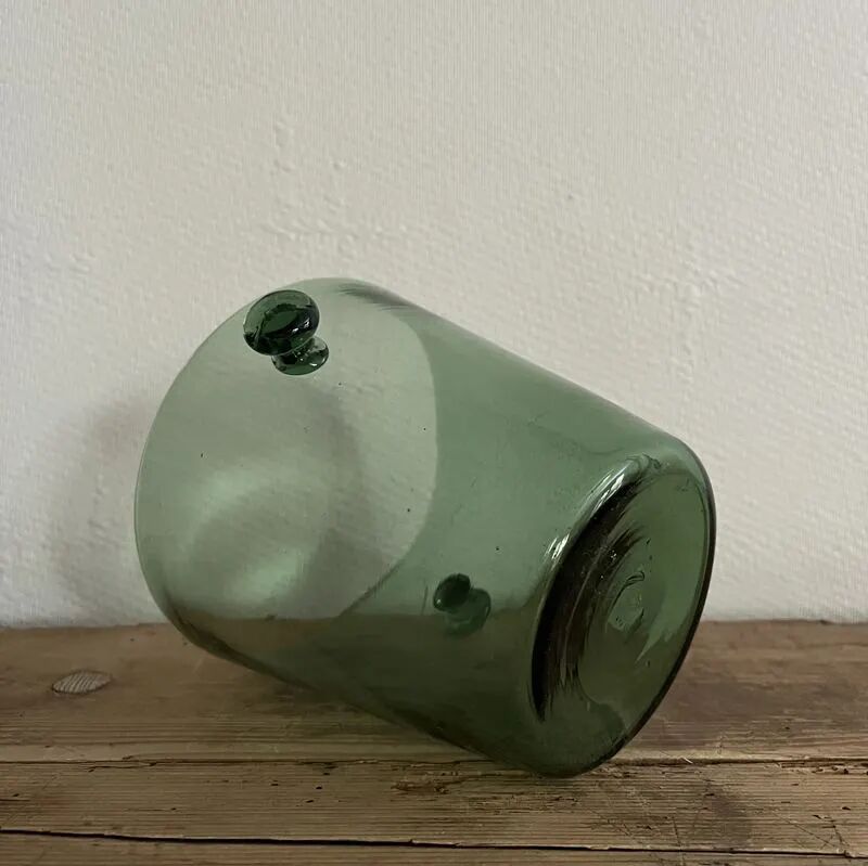 Blown glass ice bucket