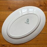 Opaque "Sagittaires" ironstone oval dish from Gien