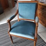 Fauteuil et 2 chaises style Louis XVI