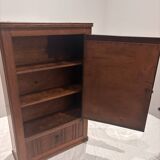 Wall cabinet with oval wall and drawer