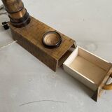 Souvenir lighthouse lamp from Calais in wood
