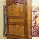 Armoire Bonnetiére régionale en noyer et marquéterie – époque XVIIIe siècle