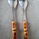 Bamboo handle salad servers