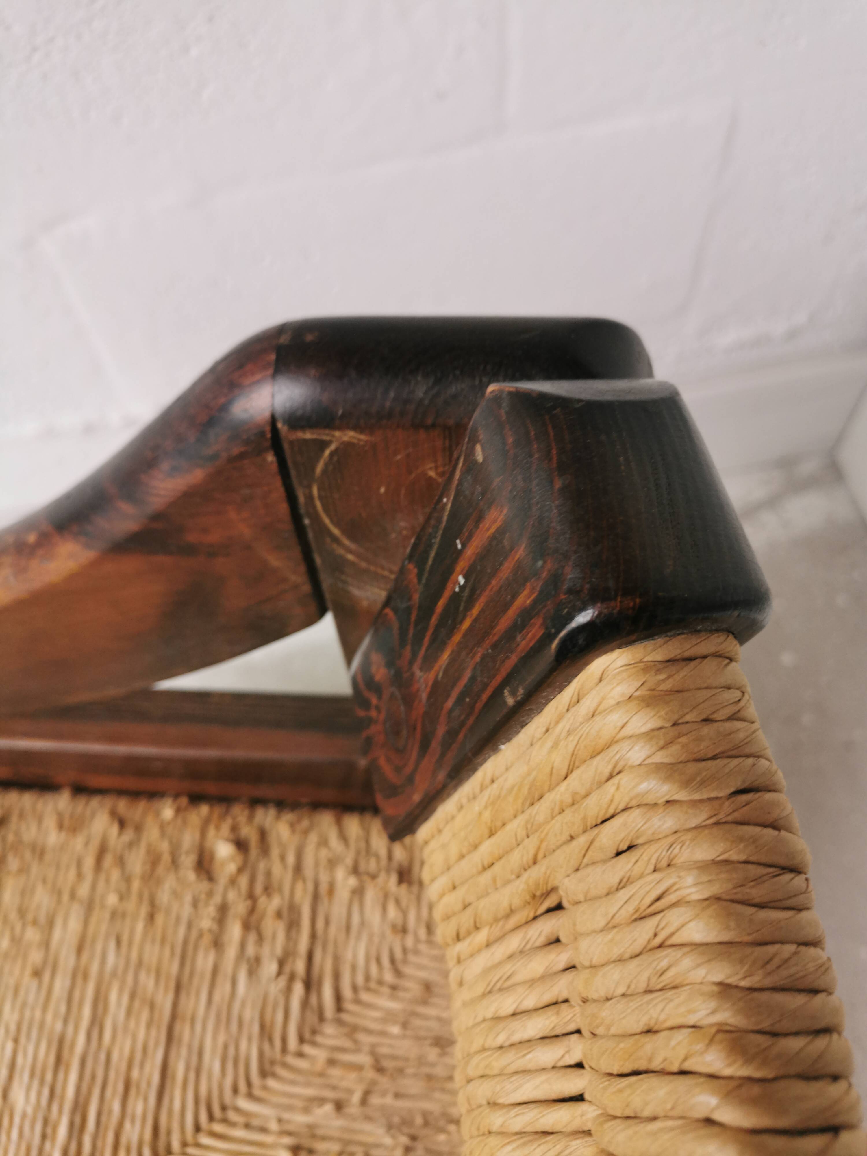 Brutalist italian design armchair