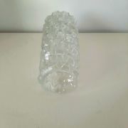 Glass lampshade, chandelier flute, year 60 70, pressed glass, embossed glass