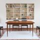 Extendable dining table in teak, tapered legs, 1960s.