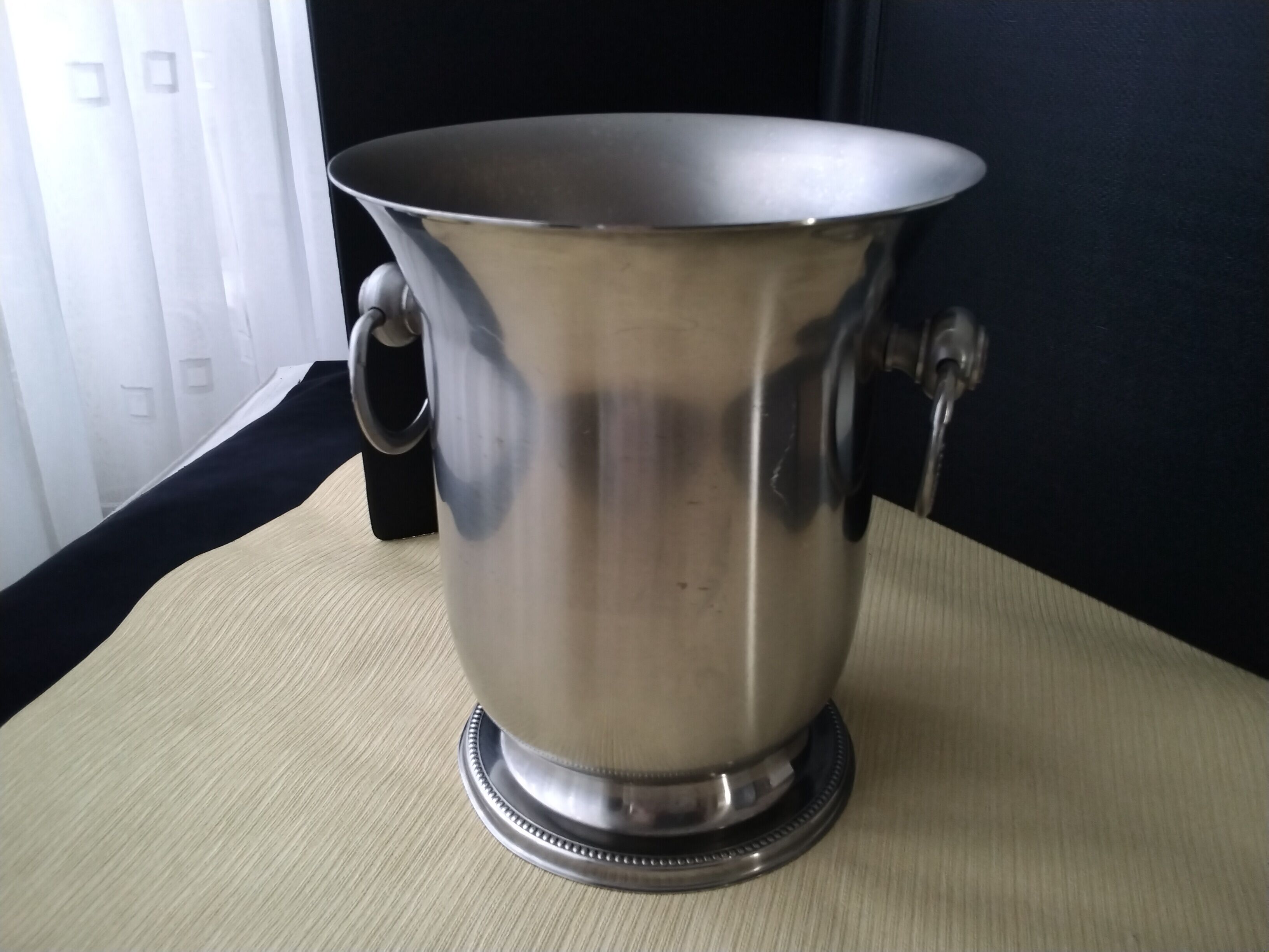 Satin stainless steel champagne bucket