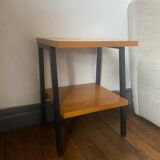 Industrial style metal bedside table