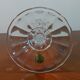 Crystal candle holder on foot decoration drapery made in italy