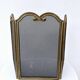 Antique brass fire screen 75x38cm fireplace protection screen