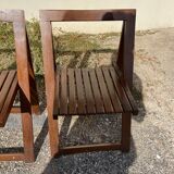 Set of 3 design folding chairs